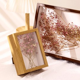 Deep Box Frames Shadow Box - 4X6 Picture Frames for Crafts 3D Deep Picture Frame Wood Display Case 5 CM Depth for Flowers (Wood429,Depth 5CM)