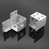 Waziaqoc 4PCS Blind Brackets, 1 Inch Low Profile Box Mounting