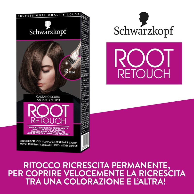 Ritocco Ricrescita Permanente Haarfarbe, dunkles Kastanienbraun