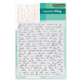 Penny Black Cling Rubber Stamps - Letter Background 40-780