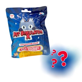 UCC Distributing PET Simulator X - Mystery Pet Minifigure Toys with Collector Clip - Blind Bag 1 Pack and Chance of DLC Code - Surprise Collectable