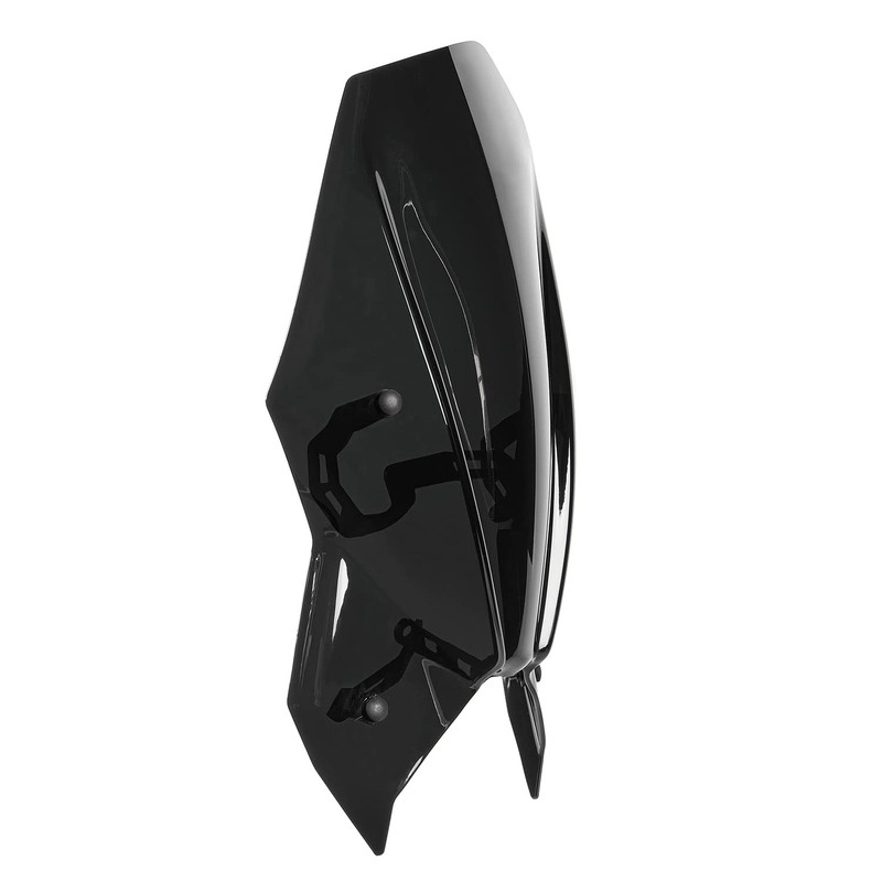 Motorcycle Windshield Deflector with Bracket Double Bubble Windscreen Fit for