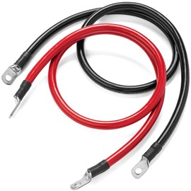 Spartan Power Battery Cable 20 Foot 1/0 Gauge AWG Wire Set 5/16" M8
