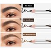 Boobeen Pack of 12 Eyebrow Pencils with Soft Brush, 2-in-1