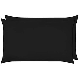 NIYS Pillowcase Pair by NIYS Luxury Bedding Pillow Covers Pair 2 Pack (Black)