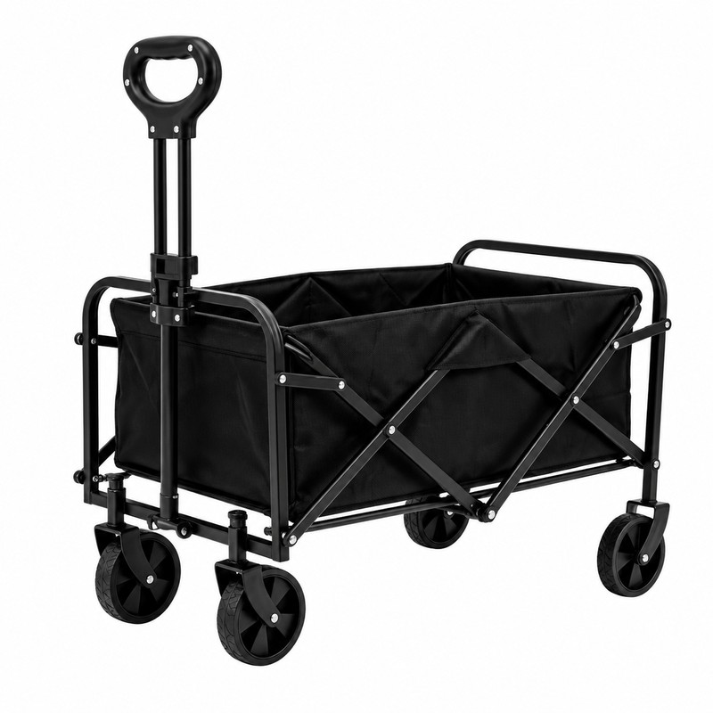 Heavy Duty Foldable Wagon Cart with All-Terrain Wheels – Collapsible
