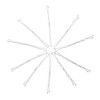 Dofash 5Waves Bobby Pins White Hair Pins 5CM/2IN Hairpins Decorative