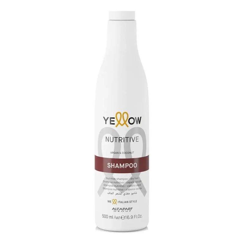 Yellow Shampoo Nutritive Argan Coco Pelo Seco Dañado 500 Ml