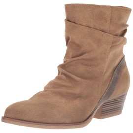 Blowfish Malibu Women's Spur Boot, Almond OiledVeganSuede/Bronze Roll, 6M