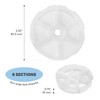 Round Plastic Organizer Box - 3.25" x 0.75" with 6