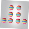 NOLITOY Attractive 63mm Rainbow Balls 8 Pack Eva Training Balls