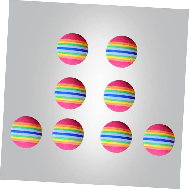 NOLITOY Attractive 63mm Rainbow Balls 8 Pack Eva Training Balls