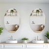 Oval Bathroom Mirror, 28X40 inch Oval Frameless Mirror, Frameless Mirrors