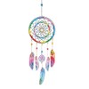 Collections Etc Rainbow Dream Catcher Glass & Metal Wind Chime