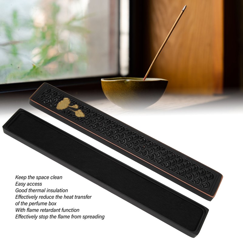 Lying Incense Box Set Thermal Insulation Sandalwood Lying Storage Incense