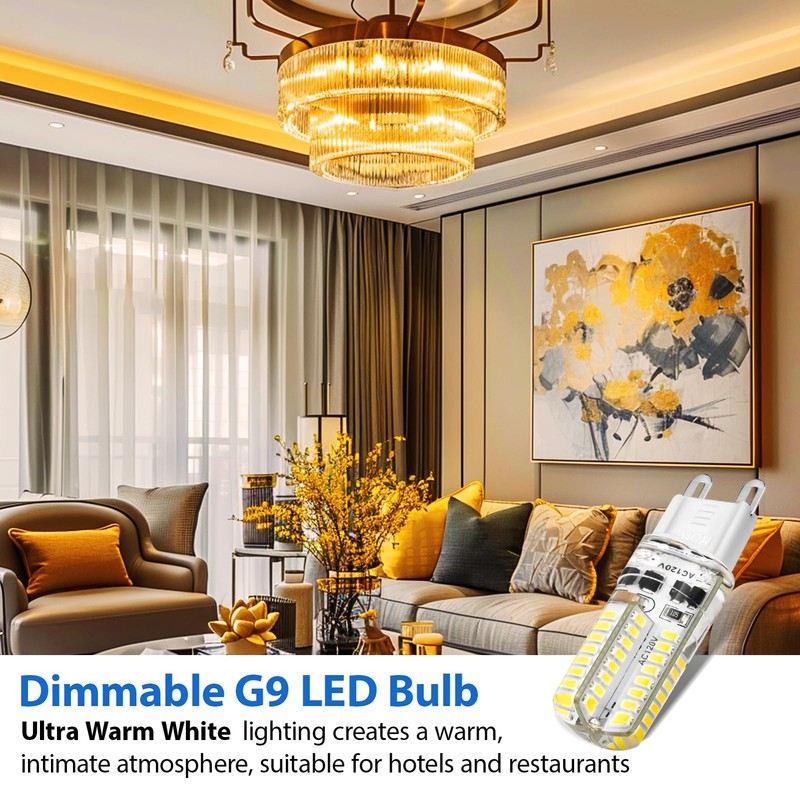 YGS-Tech G9 LED Bulb Dimmable, 4W(35W Halogen Equivalent), G9 Light