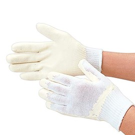 Otafuku Gloves, Rubberized Gloves, 10 Gauge, Made in Japan, 100% Cotton, Natural Rubber, #330, White, Free