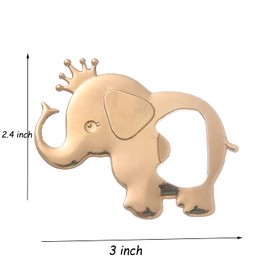 Pack of 24 Cute Elephant Theme Bottle Opener Boy/Girl Baby Shower Favors/Souvenirs for Guest,Elephant Baby Shower Decorations,Birthday,Gender Reveal Party Favor and Keepsake Supplies (24, Blue)