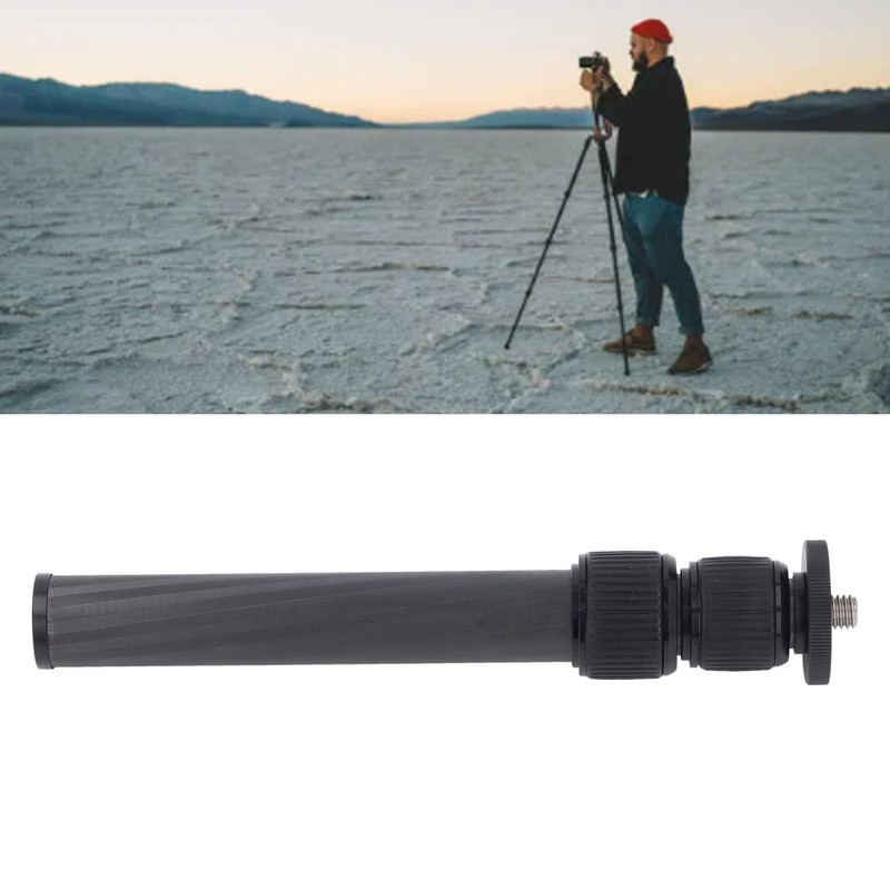 Carbon Fiber Tripod Extension Tube 3 Section Center Column Extender
