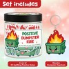 60 Positive Dumpster Fire Jar, Affirmation Cards For Women, Dumpster