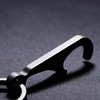 Hamans Titanium Bottle Opener Keychain with Stainless Steel Key Ring