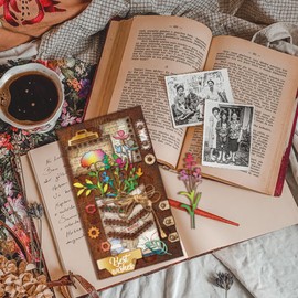 GLOBLELAND Cutting Dies for Folder Pages with Plants Planner Punching Flowers and Plants Cutting Dies for DIY Scrapbooking Card Making Journal Embossing Paper Craft Decor