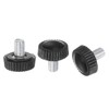 QUARKZMAN M5 x 9 mm Male Thread Knurled Knobs Thumb
