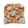 Blazing Needles Outdoor Rounded Back Chair Cushion, 19" x 19",