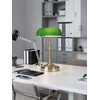 Newrays Glass Bankers Desk Lamp with Pull Chain Switch Plug