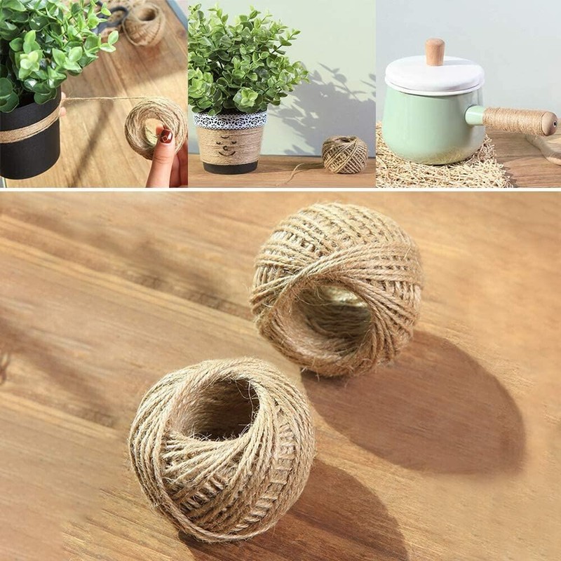Leona Co Natural Jute Twine Gift Wrapping String DIY Rope