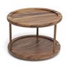 Lipper International 1302 Acacia Wood 2-Tier 10" Kitchen Turntable