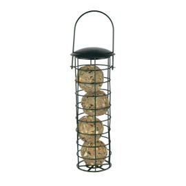Supa 9 inch Wild Bird Fat Ball Feeder, Holds 4 Standard Fat Balls