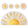 HDGSAFD 1 Set Sun Window Stickers, Colourful Window Stickers, Window