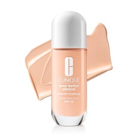 Clinique Maquillaje Clínico de Vitamina Even Better de amplio espectro SPF 45 con vitamina C, vitamina E + vitamina B3 | Cobertura ligera + acabado vi