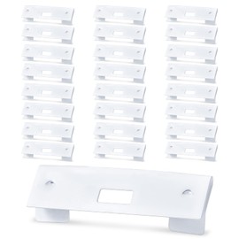 Umshlem 25pcs Vertical Blind Repair Vane Savers Metal Blind Repair Clip Repair Tabs for Fixing Broken Vertical Blind Vanes, Window Blinds Replacement Slats