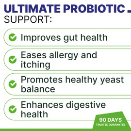 Probiotic Chews with Digestive Enzymes, Probiotics, Prebiotics - Aids in Stool Quality, Gas, Constipation, Diarrhea Relief - Peanut Butter