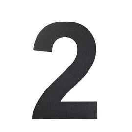 nanlyiau House Number 8 inches/20.5 cm Stainless Steel House Numbers Black Matt Modern House Number Made of Stainless Steel, Floating Appearance (Black 8 in 2)