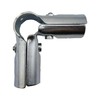 90 Degree 3-Way Pipe Connector, Stainless Steel End Rail Clamps,