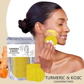 BISUTANG 30 Pads Kojic Acid & Turmeric Cleansing Pads Skin Looks Visibly Revitalized.Reduce The Appearance Of Dark Spots, for Faceand Body, Skincare Cleaning Supplies OrdinarySkincare, Back to School - Specification: 1 PCS(30 Pads)