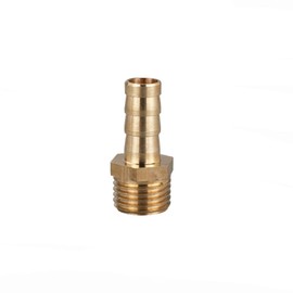 BSP Hose Connector Brass Connector Fitting G 1/4 Inch x 8 mm Hose Barb Tail Male BSP Male Thread Adapter
