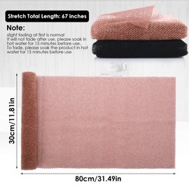 WLLHYF Pack of 2 African Exfoliating Net Nylon Back Scrubber Shower Washcloth Body Cleaning Spa Massage Bath Towel Deep Cleaning African Mesh Sponge for Men and Women (Blue Purple)