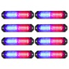 OFFKAT Upgraded 8 PCS 12 LED Sync Feature Emergency Strobe