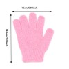 Exfoliating Gloves,4 Pairs Exfoliating Bath Gloves for Shower,Shower Scrub Gloves,Shower