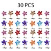 Sepco 30 Pcs Windmill Alligator Hair Clips for Kids Girls