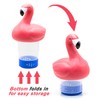 WWD POOL Pool Chlorine Floater, Floating Pool Chlorine Dispenser (Flamingo),