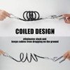 AYMMIC 44-1/2'' Trailer Coiled Safety Cables,Self Coiling Towing Safety Cables