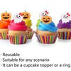 30pcs Halloween Cupcake Toppers Ghost Cupcakes Toppers Picks for Kids