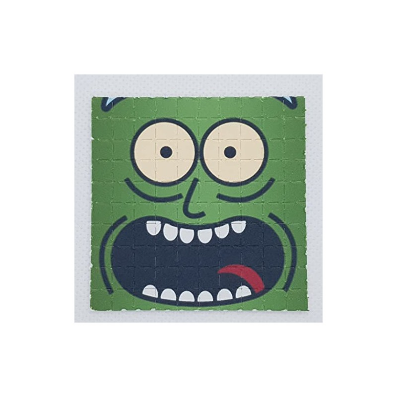 Pickle Rick Blotter Art Psychedelic Art Gift Acid Art 100