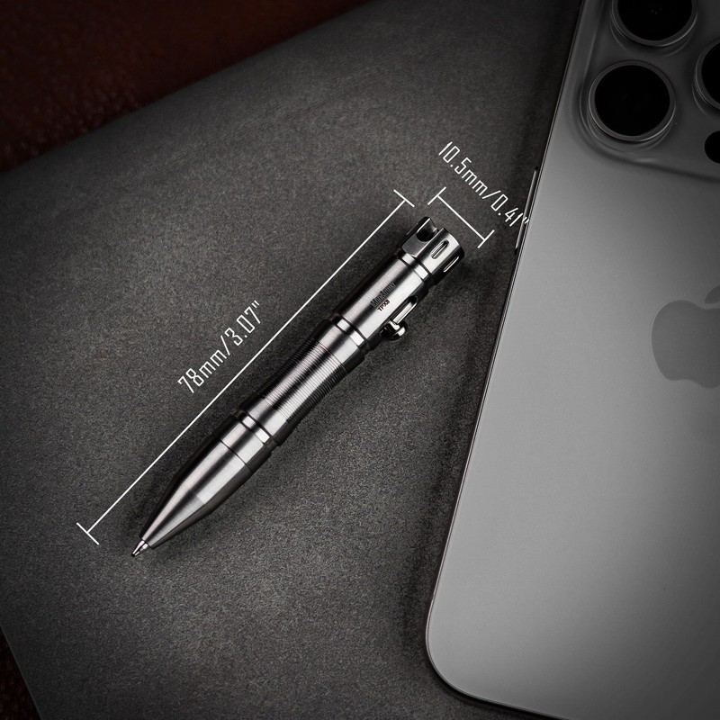 MecArmy TPX8 Mini Titanium Pen Luxury Executive Lightweight Retractable Metal