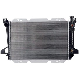 Klimoto Radiator | fits Ford Bronco F-150 F-250 F-350 1985-1996 4.9L L6 | Replaces 2 Row 302 FO3010132 432198 E9TZ8005R E7TZ8005B 351 460